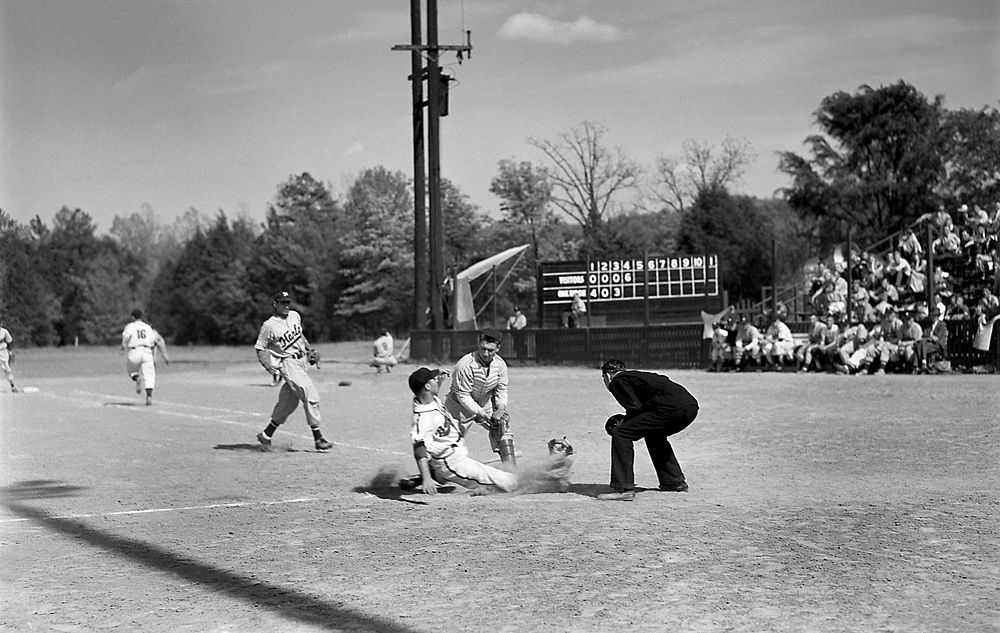 Oak Ridge Bombers Baseball Vs. Harlan 1948 Oak Ridge