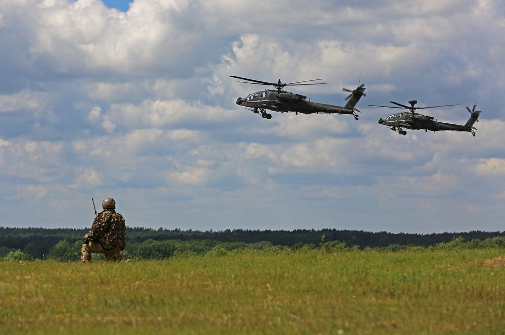 Allied forces demonstrate military capabilities during Anakonda-16 in the Drawsko Pomorskie Training Area (DPTA) near…