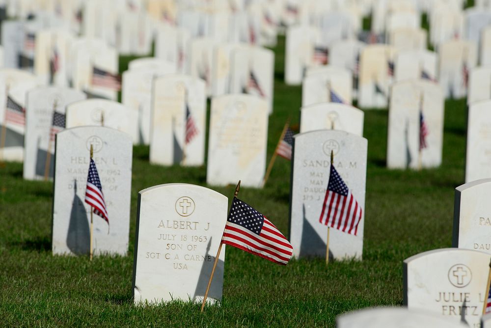 Fort Sill Post Cemetery was decorated with American flags by members of the Fort Sill Chapter of the Sergeant Audie Murphy…