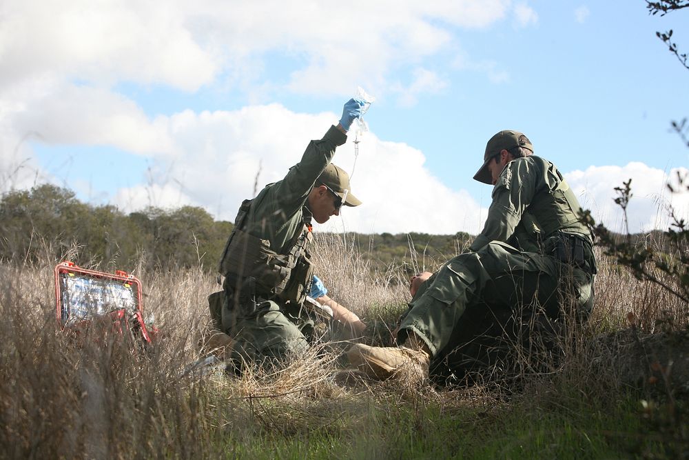 Border Patrol Search Trauma and Rescue (BORSTAR) emergency training exercise