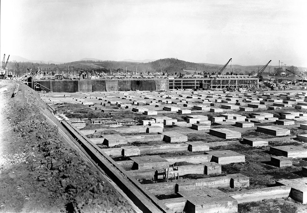 K-25 Process Building Construction Oak Ridge 1943
