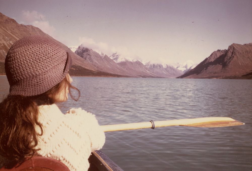 Pat Le Donne on eastern Twin Lake. Original public domain image from Flickr