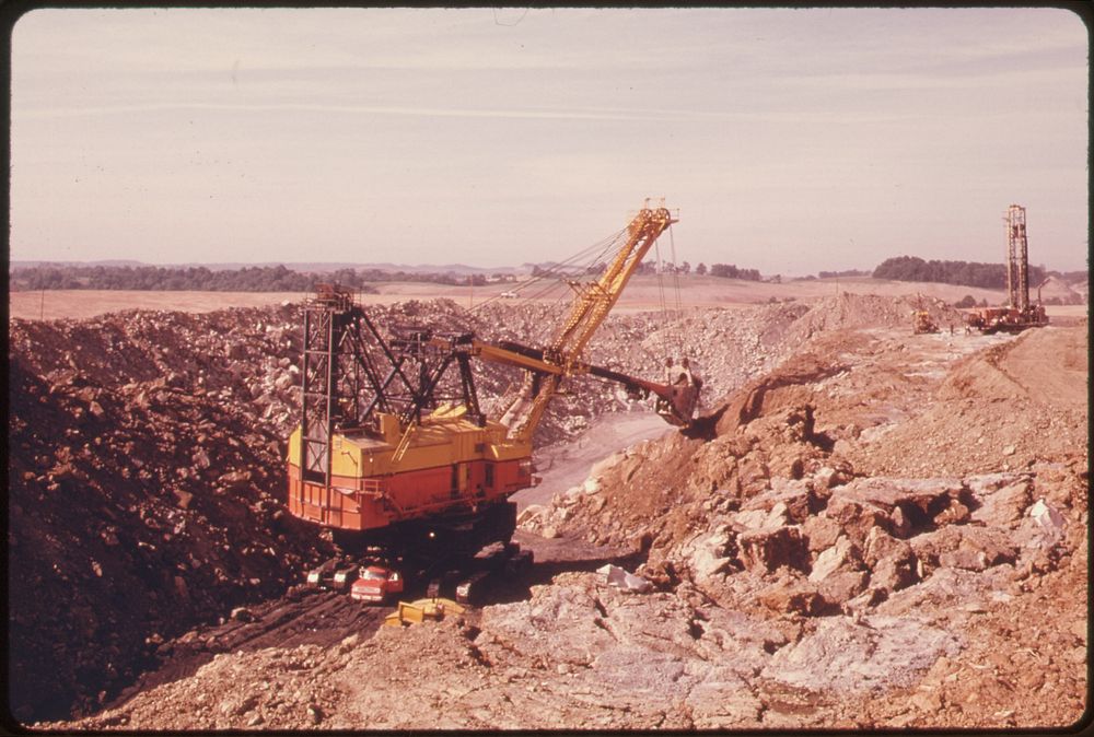 Power Shovels Digs for the Solid Fuel. Original public domain image from Flickr