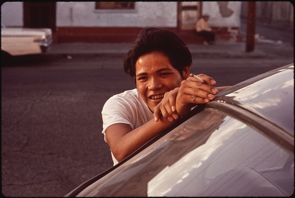 Young Man in El Paso's Second Ward, a Chicano Neighborhood. Photographer: Lyon, Danny. Original public domain image from…