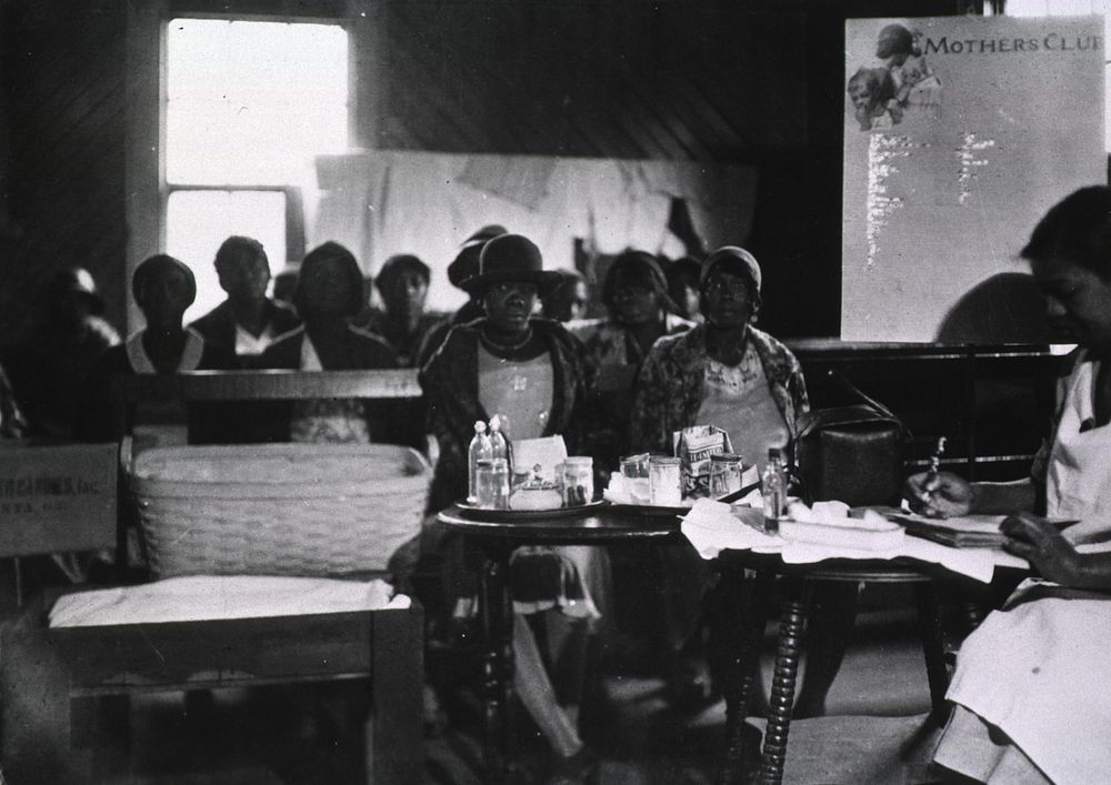Prenatal class. Prenatal class with African American mothers and nurse. Original public domain image from Flickr