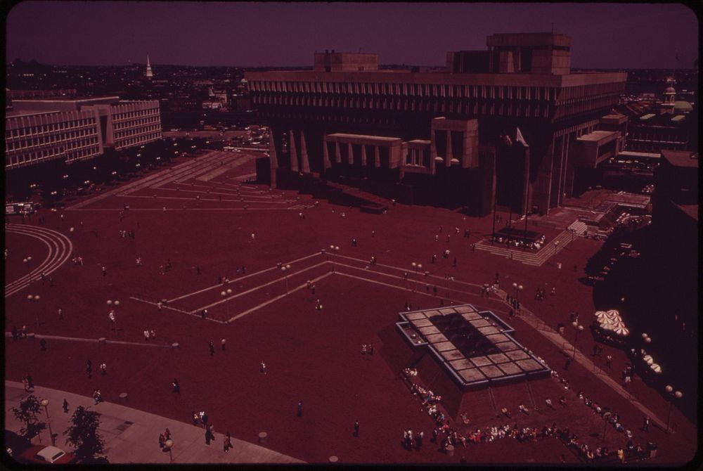 City Hall Plaza 05/1973. Photographer: Halberstadt, Ernst, 1910-1987. Original public domain image from Flickr