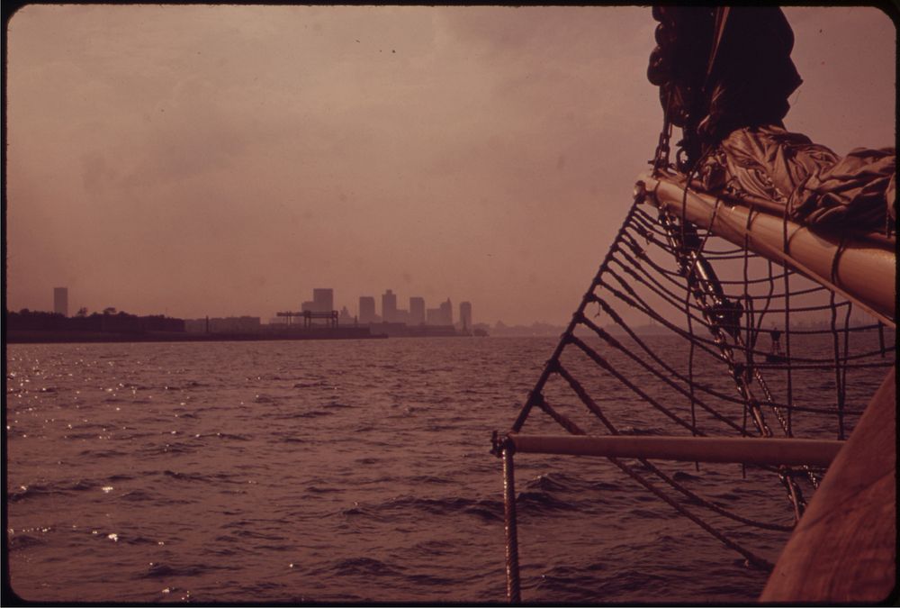 "Westward" Sails Back to Long Wharf from Outing at Great Brewster Island, One of the Islands in Boston Harbor 05/1973.…