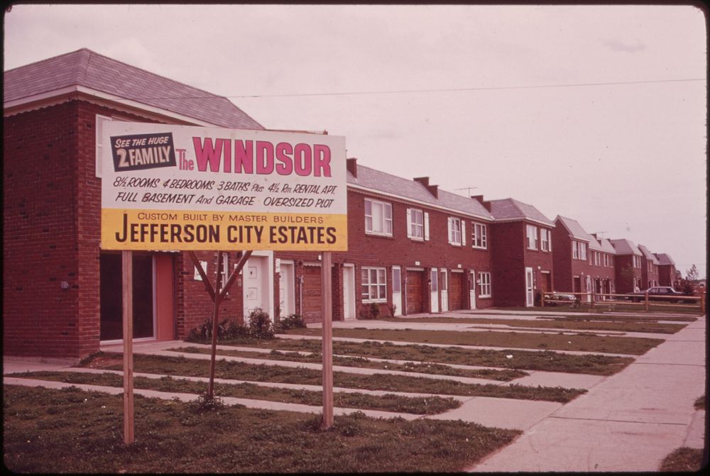 New Housing on Staten Island 06/1973. Photographer: Tress, Arthur. Original public domain image from Flickr
