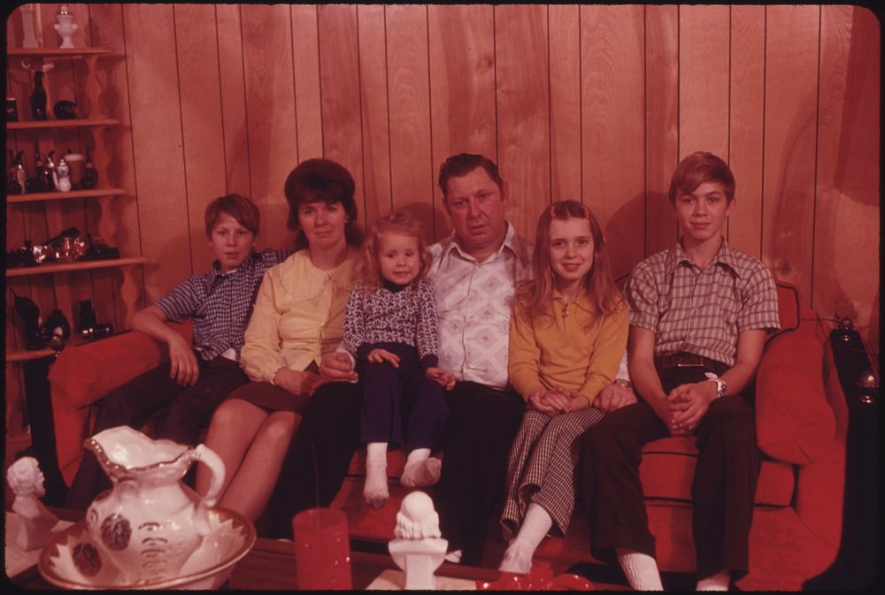 Wayne Gipson Family Which Lives on a Plateau in Southeastern Tennessee near Gruetli, near Chattanooga 12/1974. Photographer:…