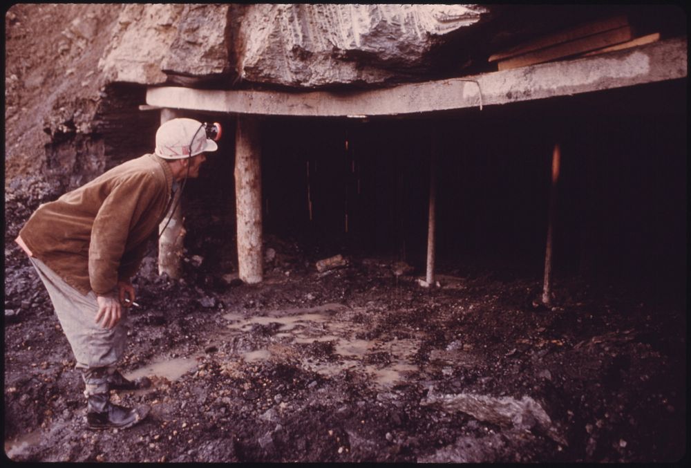 Doren Bishop, Robin Mines Superintendent for the Alma Coal Corporation, Looks at the Opening of a New Mine near Clothier and…
