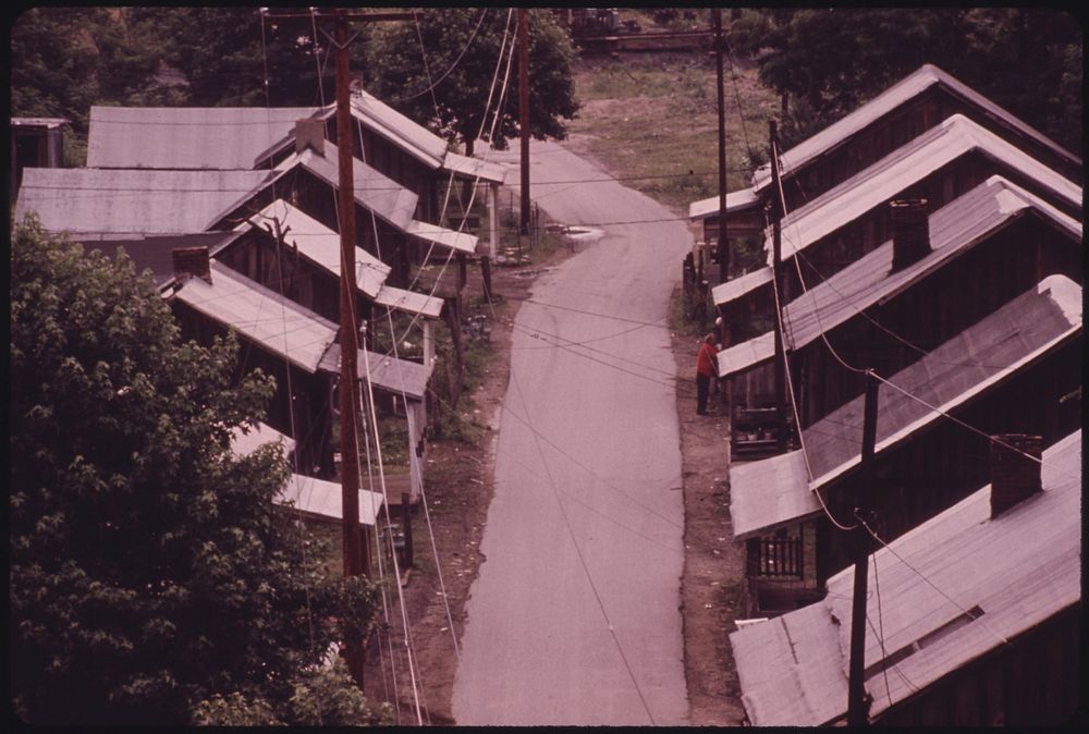 Miner Homes in a Company Town near Cabin Creek and Charleston, West Virginia 06/1974. Photographer: Corn, Jack. Original…