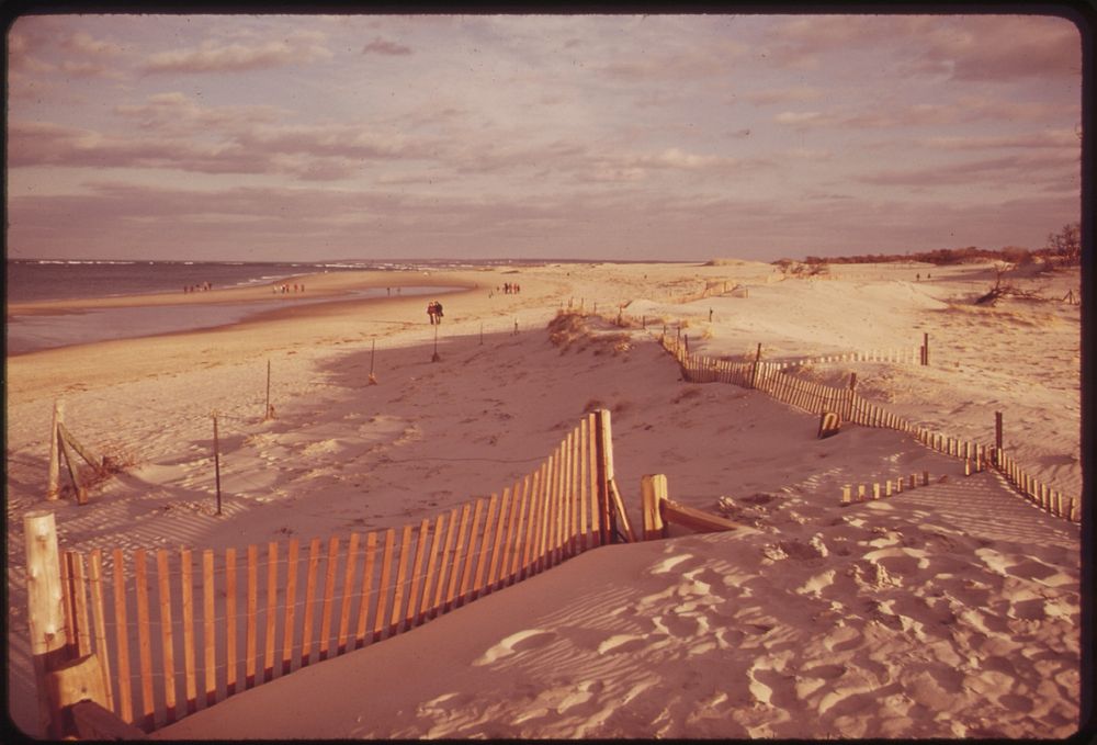 Crane's Beach, a Federally-Protected Dune Preserve between Essex and Ipswich 02/1973. Photographer: Parks, Deborah. Original…