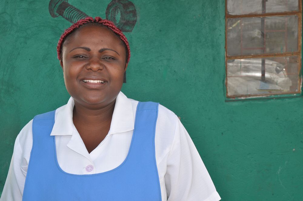 Miriam Banda, a nurse midwife at the Kafumbwe Rural Health Center