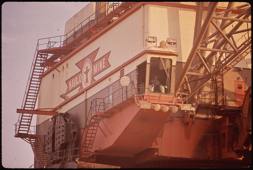 Dragline (Used in Strip Mining) at the Navajo Coal Mine in Northern Arizona 06/1972. Photographer: Eiler, Lyntha Scott.…