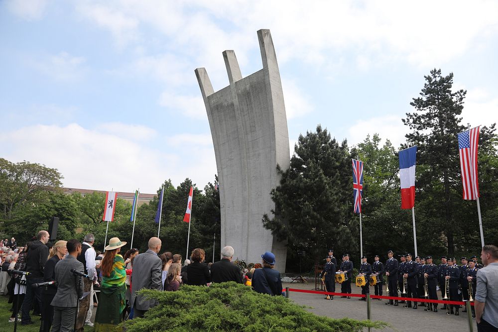 Ambassador Grenell takes part in Airlift commemoration ceremony at the Airlift Memorial in Tempelhof, Berlin. Original…