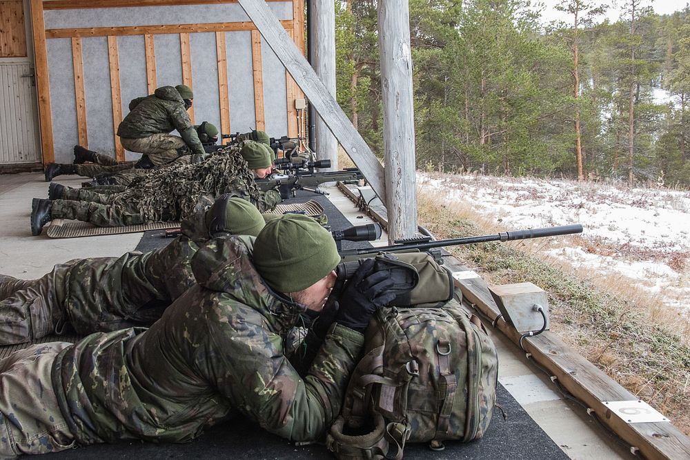 The snipers of the Spanish Lepanto Battalion train their marksmanship near Folldal during Exercise Trident Juncture in…