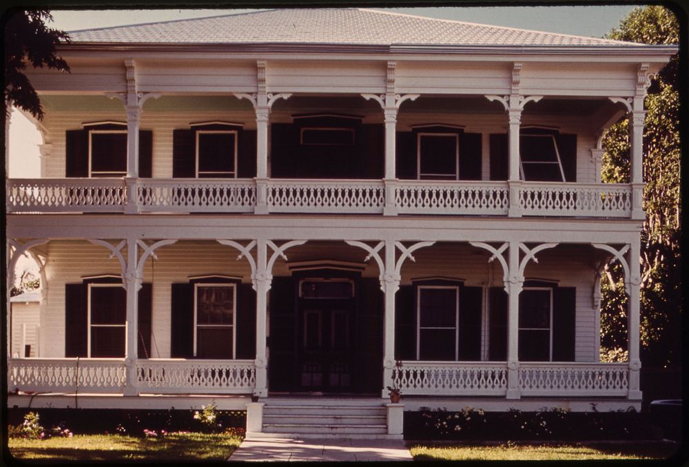 One of the Historic Wooden Houses of Key West. Intricately Carved and Ornamented in the Bahamian Style, These Fine Old…