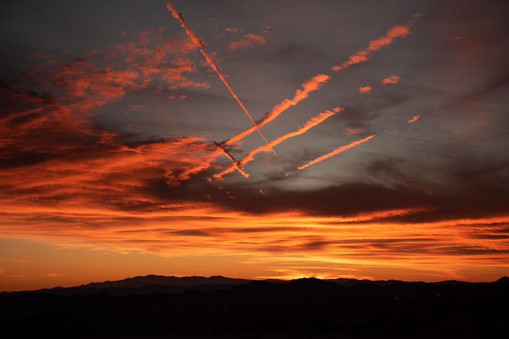 Sunset in the Mojave Preserve