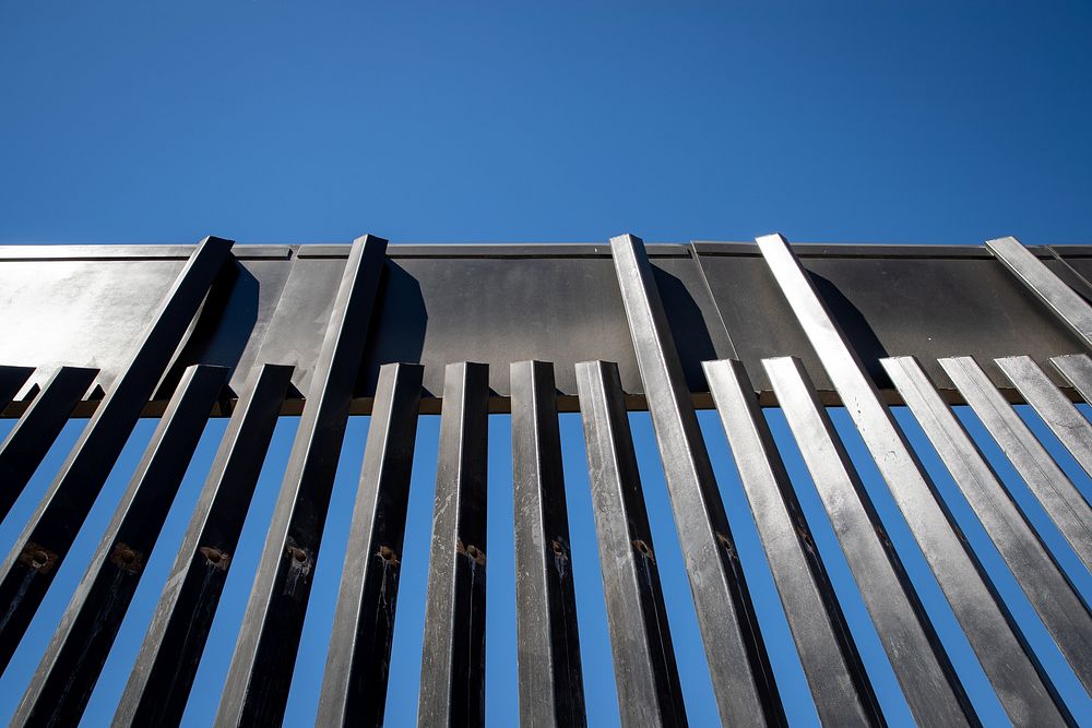 Recently constructed panels at the new border wall system project near McAllen, Texas on October 30, 2020.