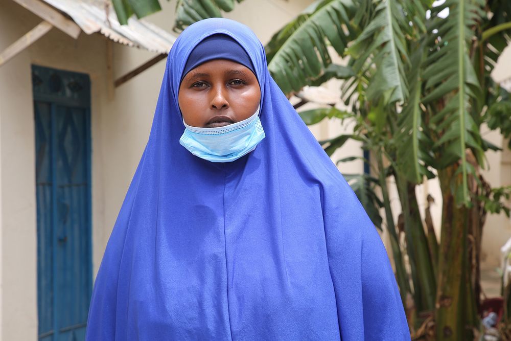 Jowhar HirShabelle Police officer, Maryan Muktar Abdullahi, speaks during an interview at the closing of a public order…