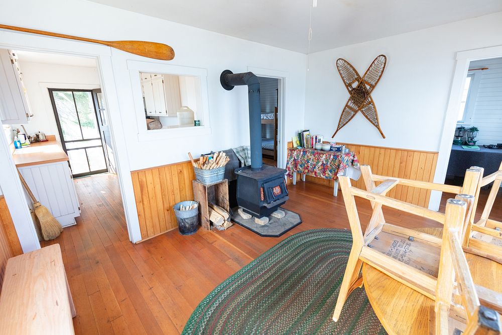 Peale Island Cabin living room Free Photo rawpixel