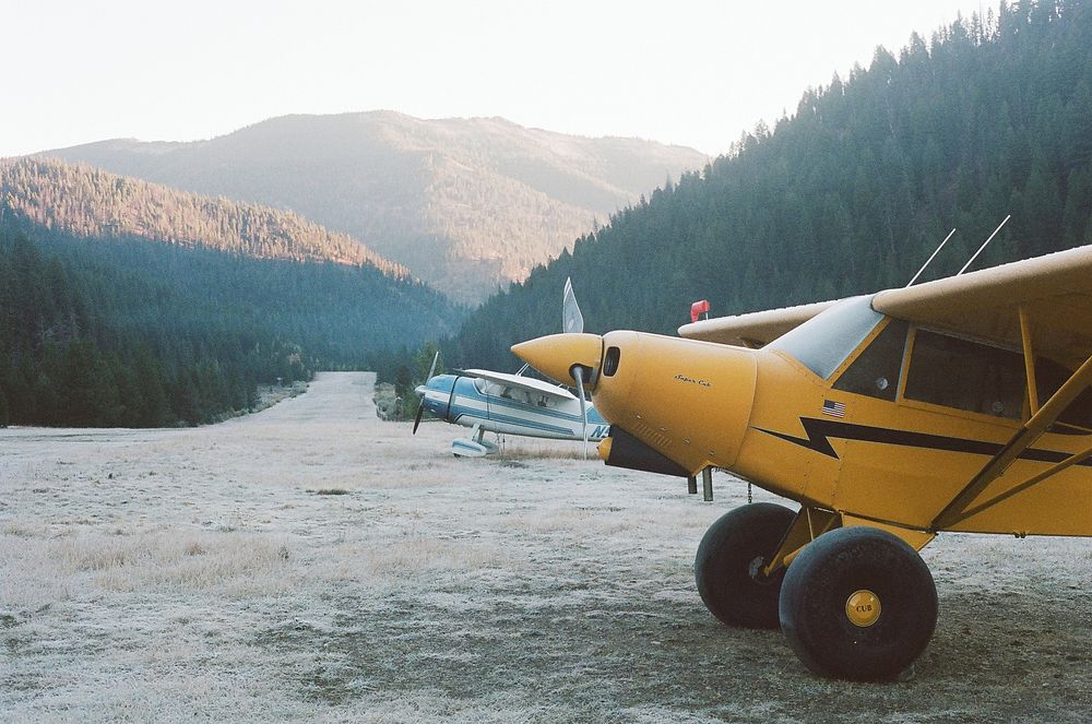 Airplanes_Payette NF_Kelly MartinAirplanes at remote Big Creek Airstrip on the Payette National Forest, Idaho. USDA Forest…