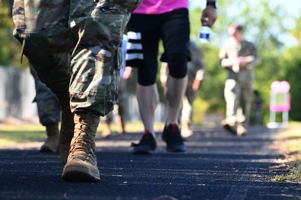 169th Fighter Wing airmen participate in A Mile in My Shoes Walk-A-ThonU.S. Air Force Airmen of the 169th Fighter Wing…