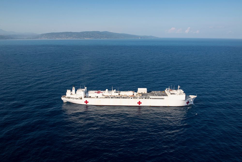 USNS Comfort sails off the coast of Jeremie, Haiti221214-N-DF135-1039 JEREMIE, Haiti (Dec. 14, 2022) The hospital ship USNS…