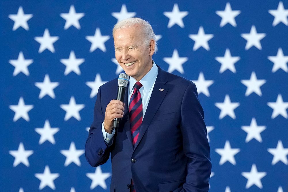 President Joe Biden delivers remarks Tuesday, November 1, 2022, at the OB Johnson Community Center in Hallandale Beach…
