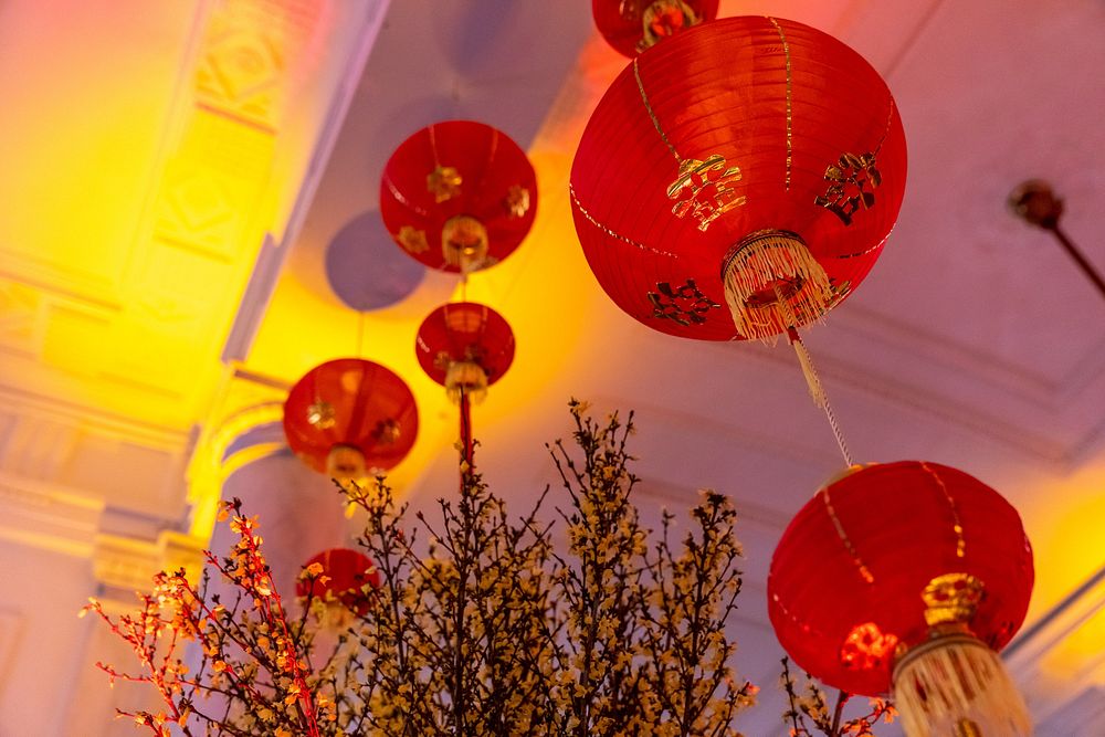 The White House is decorated for a Lunar New Year Celebration, Thursday, January 26, 2023. (Official White House Photo by…