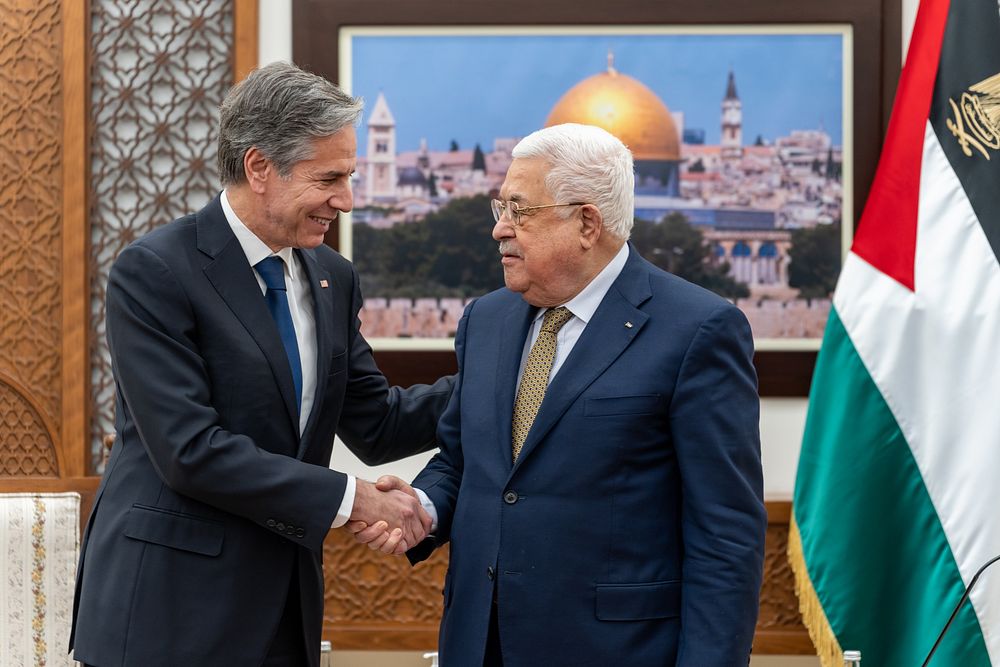 Secretary Blinken Meets With Palestinian Authority President Mahmoud AbbasSecretary of State Antony J. Blinken meets with…