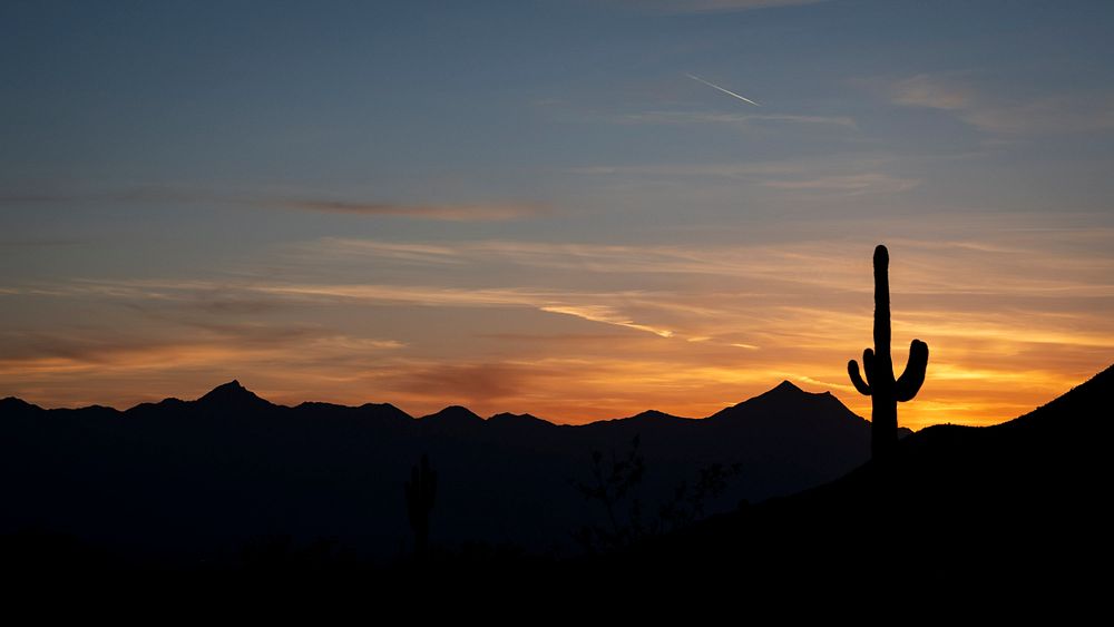 DHS Employees Work to Secure Super Bowl LVIIPHOENIX (February 4, 2023) The sun sets near Dobbins Lookout in Phoenix…