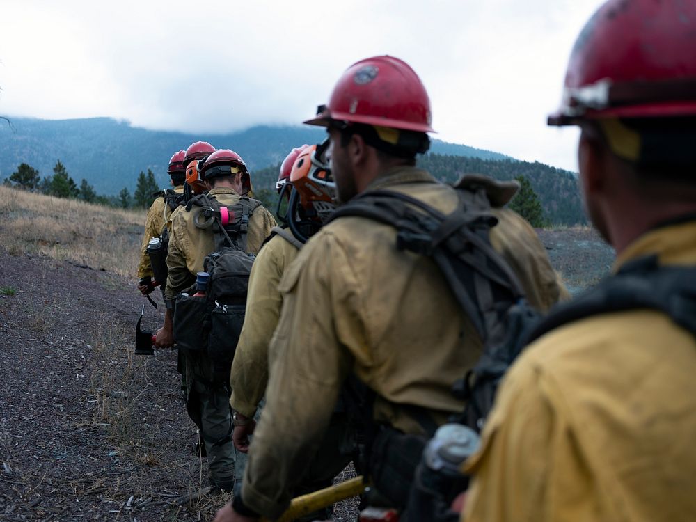 Devil's Canyon Veterans CrewThe Devil's Canyon Veterans Crew digging fireline on a wildfire near Helena, Montana. Photo by…