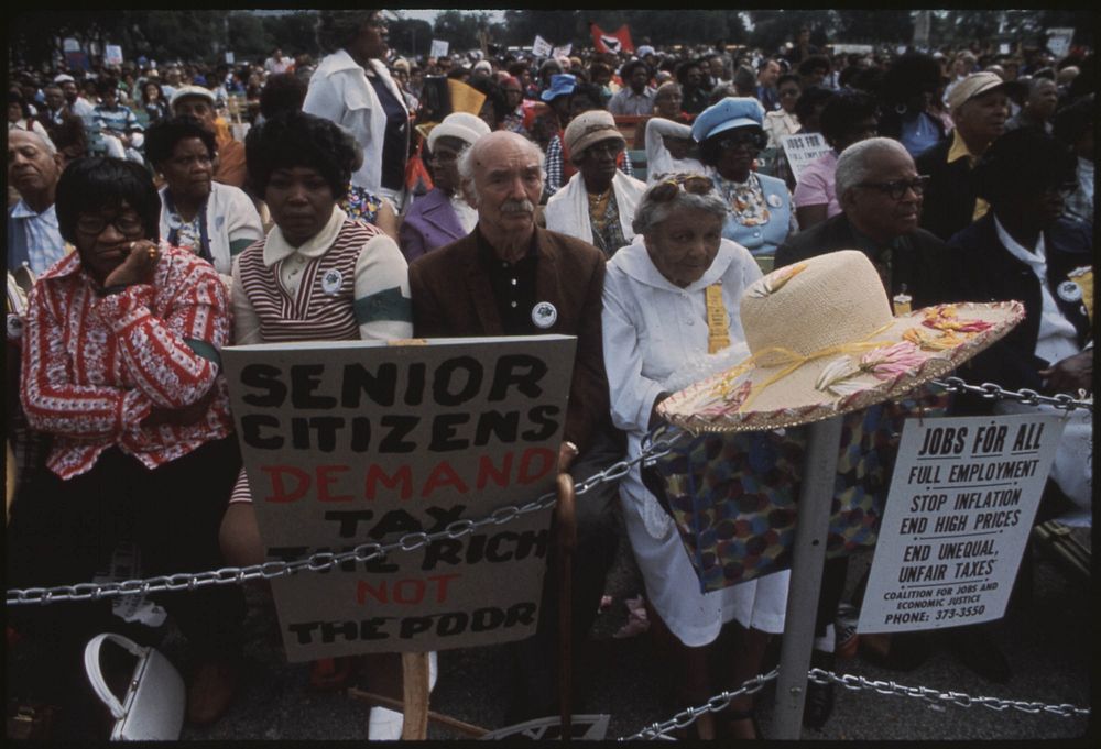A Senior Citizens' March, 10/1973. Original public domain image from Flickr