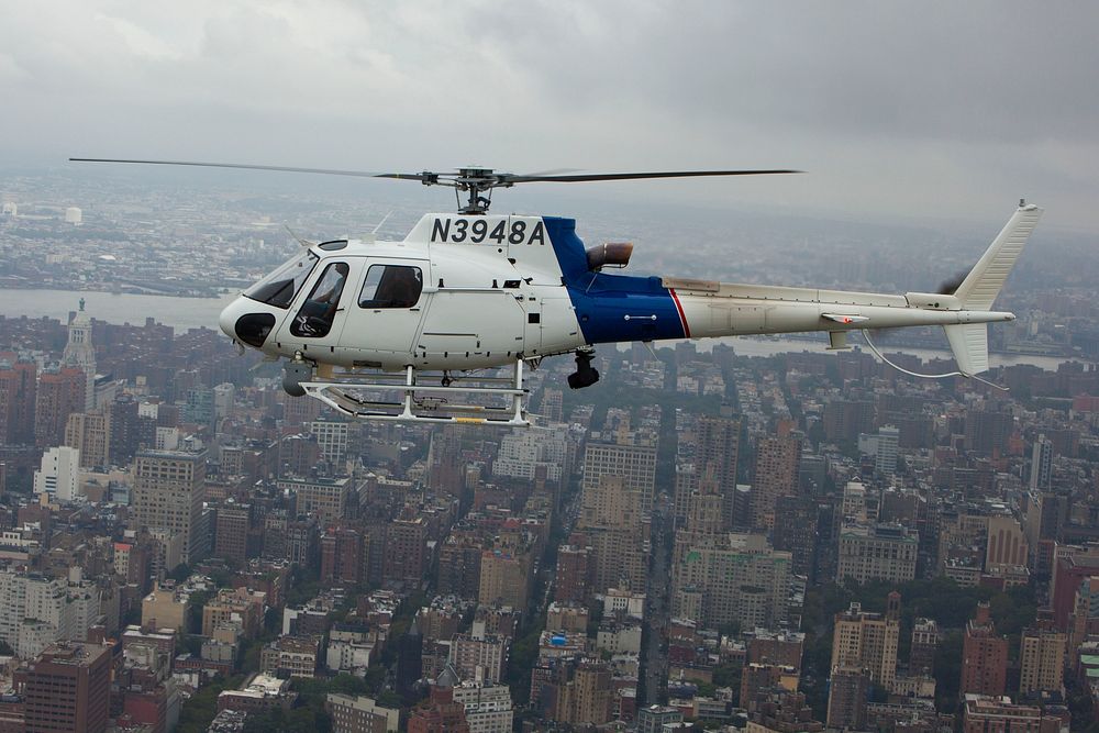 CBP Office of Air and Marine helicopter patrols the air space around New York City.