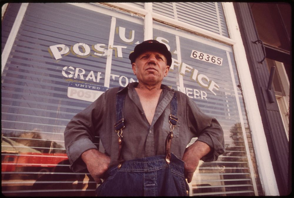 Charlie Gross outside Grafton post office. A former farmer truck driver, boxer, dog raiser and salesman, he has lived in…