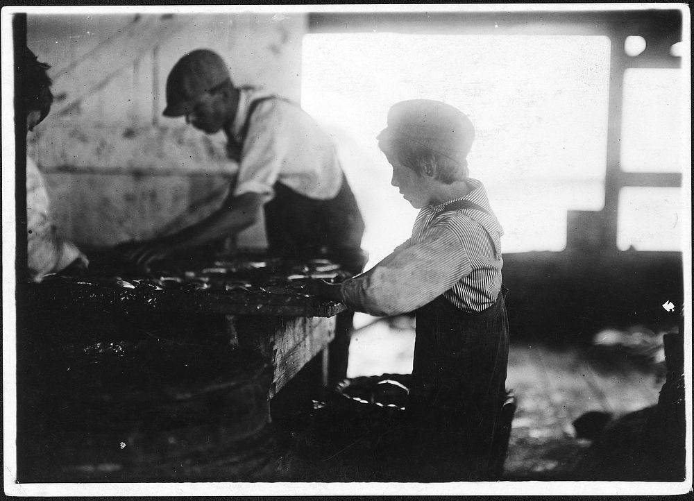 One of the small cutters at work. Eastport, Me, August 1911. Photographer: Hine, Lewis. Original public domain image from…