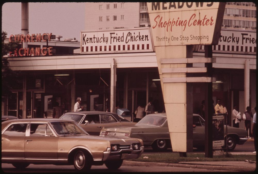 Lake Meadows Shopping Center On Chicago's South Side Which Is Frequented By Blacks, 06/1973. Photographer: White, John H.…