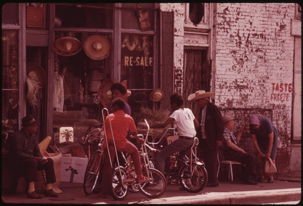 Sidewalk Merchandise On Chicago's South Side. Many Of The City's Black Businessmen Started Small And Grew By Working Hard…