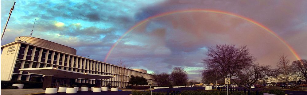 Rainbow Over DOE Oak Ridge Federal Building