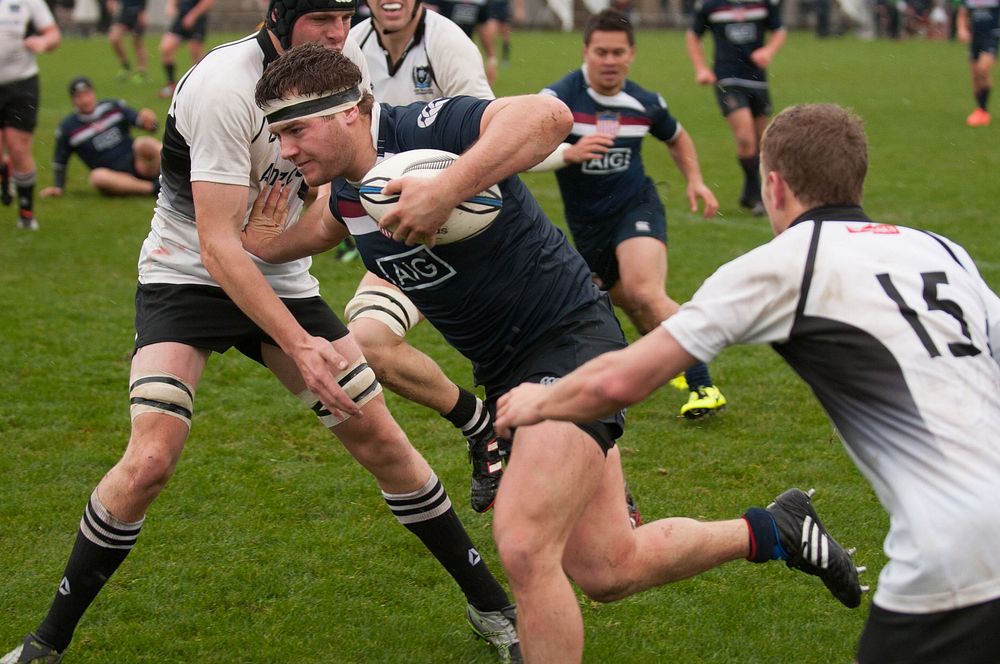 American Collegiate vs New Zealand Universities U21 Rugby.Original public domain image from Flickr