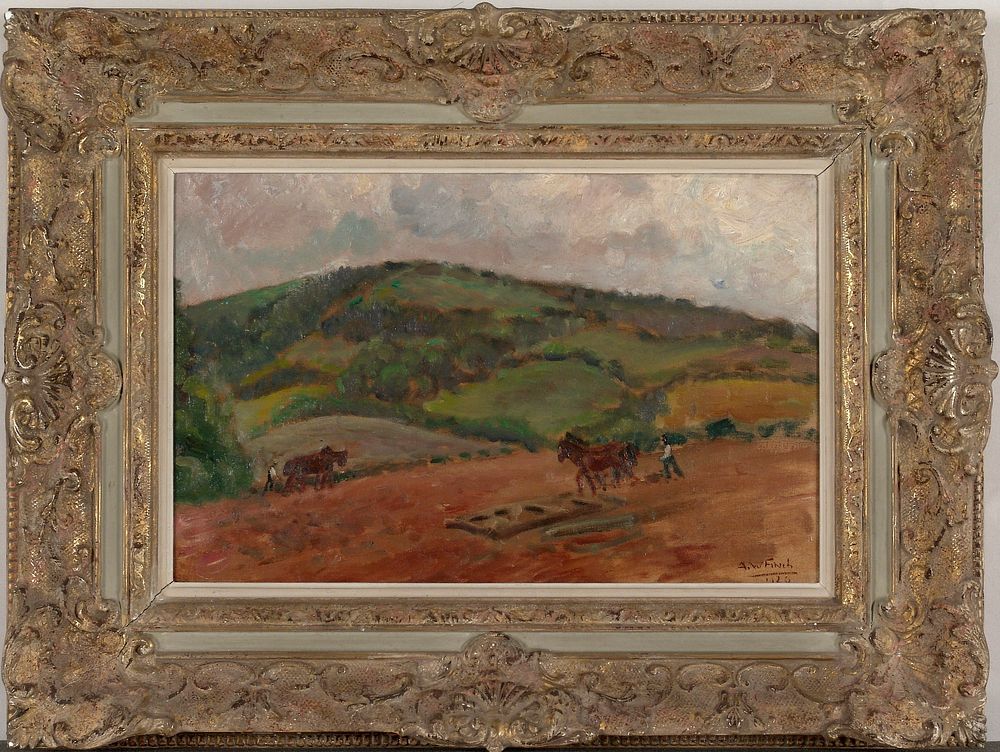 Farmwork, 1924 by Alfred William Finch