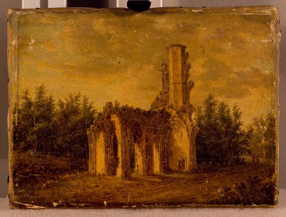 Church ruins, l'abbaye de la victoire, near senlis, 1700 - 1799