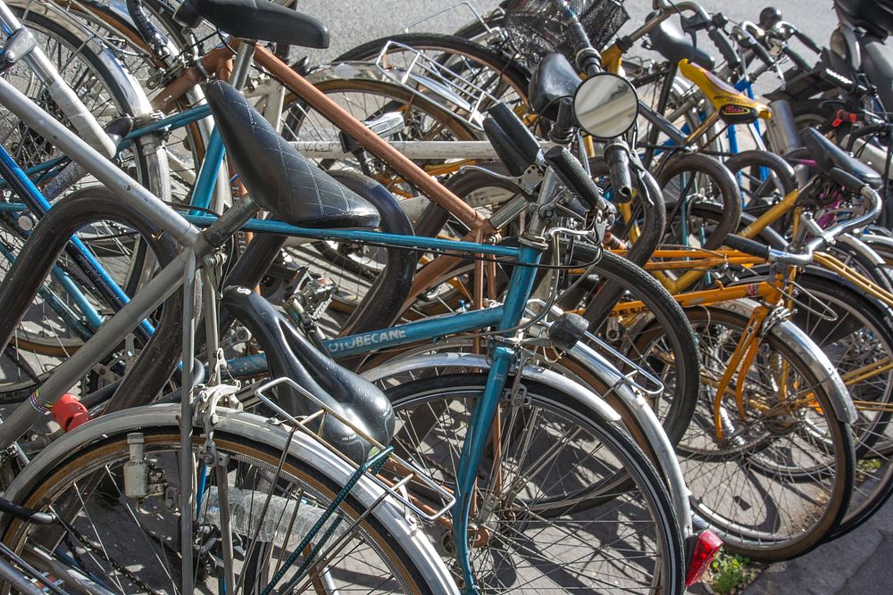 Bicycles at Belleville, France 