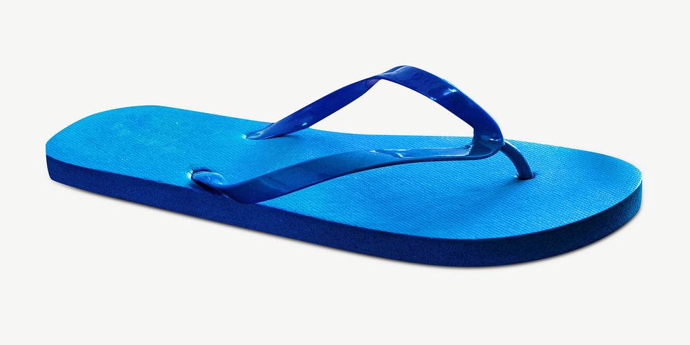 Blue flipflops isolated graphic psd