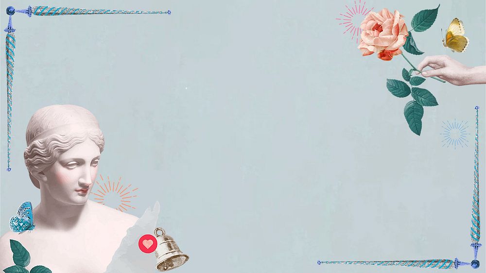 Online dating aesthetic HD wallpaper, Greek Goddess remix background