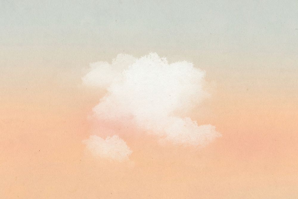 Orange sunset sky background, gradient aesthetic