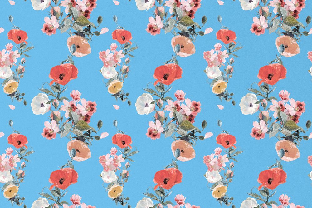 Aesthetic floral background, vintage illustration by Pierre Joseph Redouté. Remixed by rawpixel.