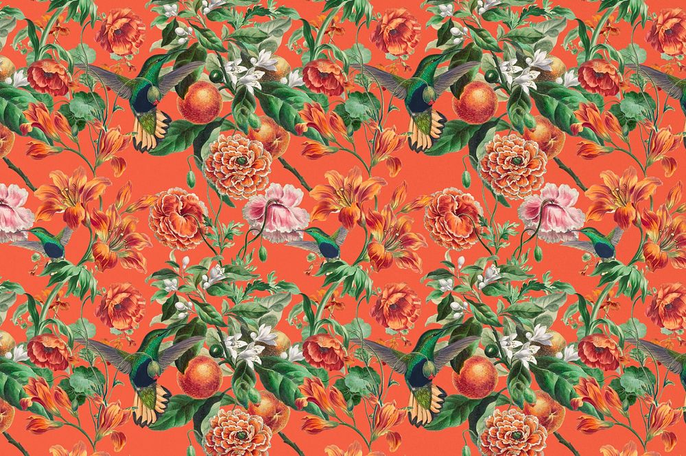 Aesthetic floral background, vintage illustration by Pierre Joseph Redouté. Remixed by rawpixel.