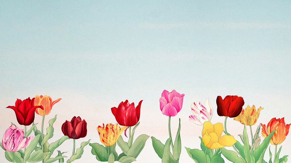 Spring lotus flower desktop wallpaper. Remixed by rawpixel.